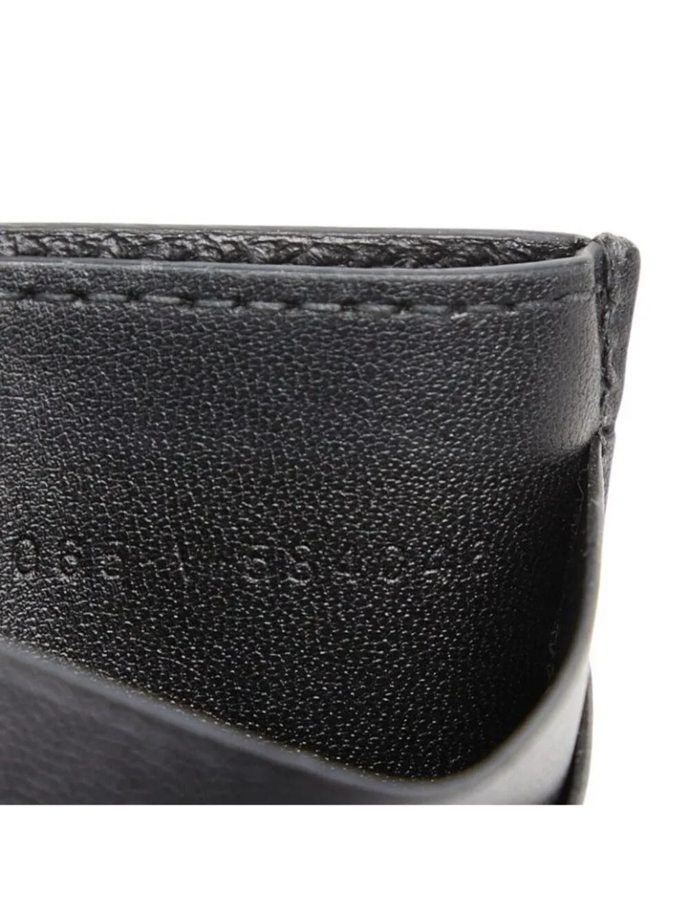 Balenciaga Cash Card Holder Case Black Leather